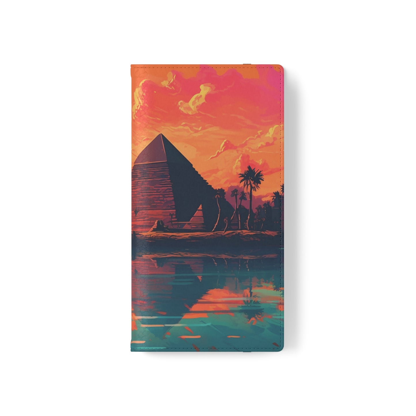 Egyptian Pyramid at Sunset Flip Phone Case - Carry the Mystique of Ancient Egypt with You