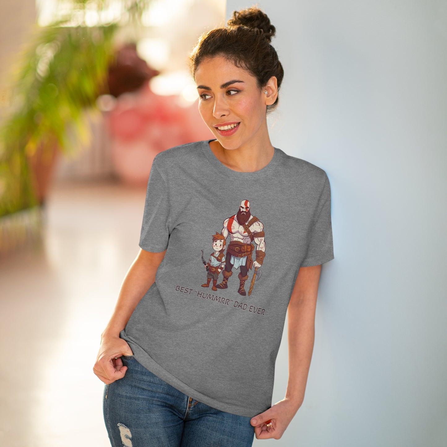 Kratos - God of War T-Shirt - BEST Hummrr Dad Ever - Celebrate Father's Day with Playful Style
