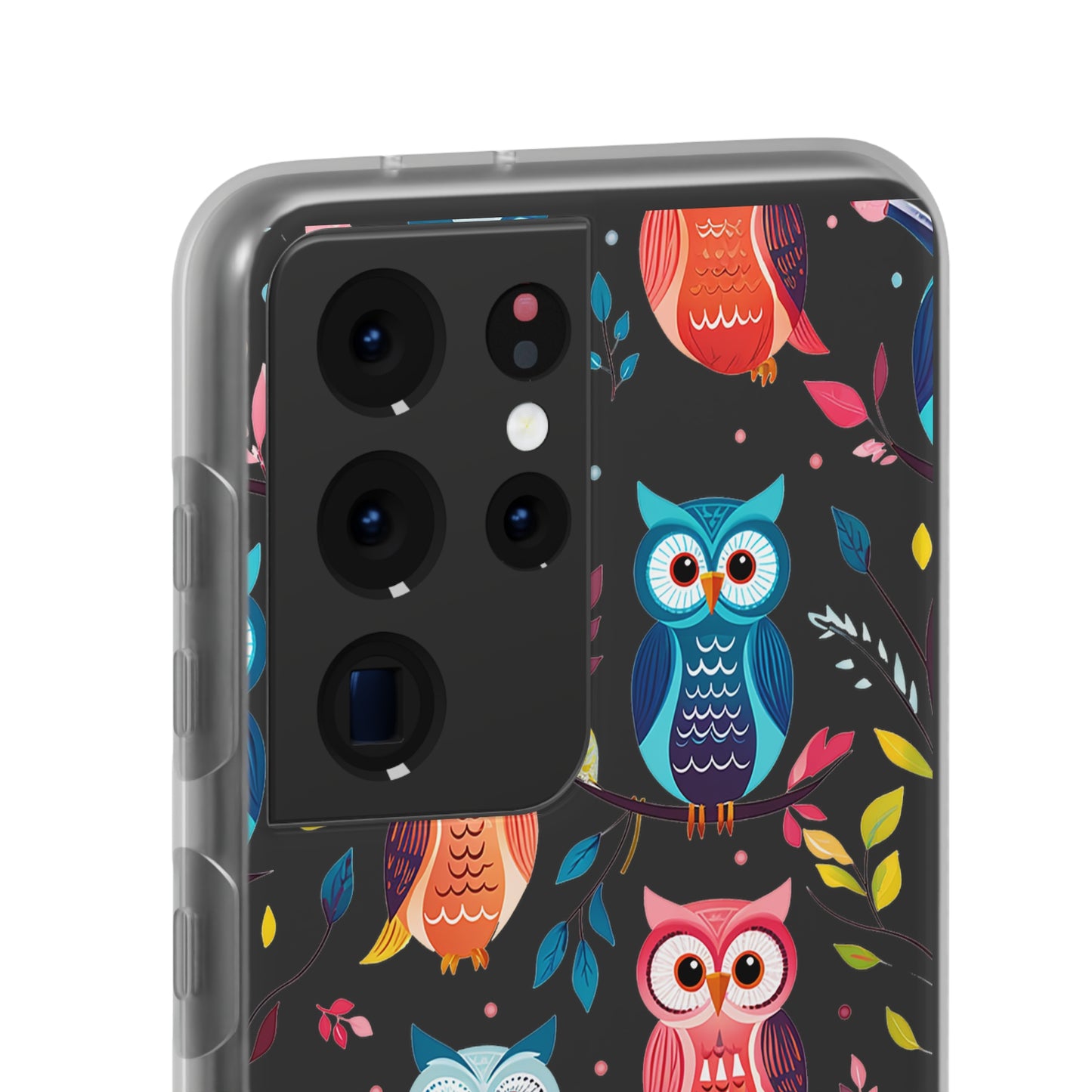 Whimsical Owl Flexi and Transparent Phone Case