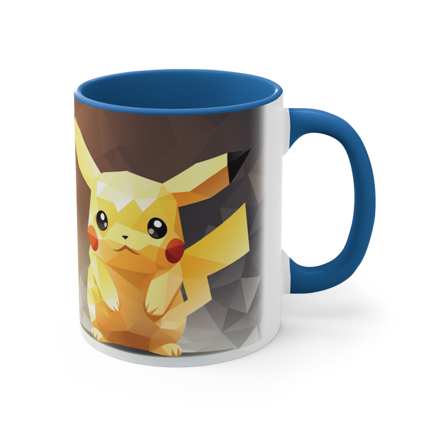 Pikachu Geometric Bicolor Mug - Unleash the Power of 'Pika Pika!'"