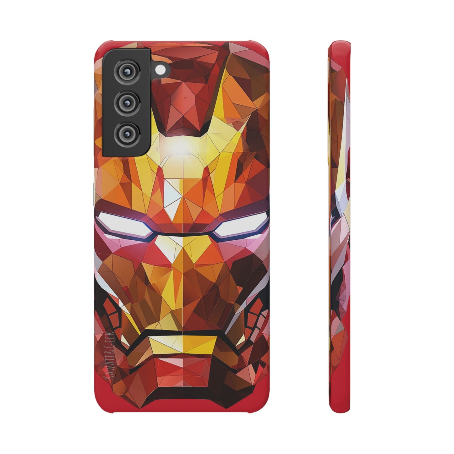 Phone Case - Iron Man helmet polygonal style