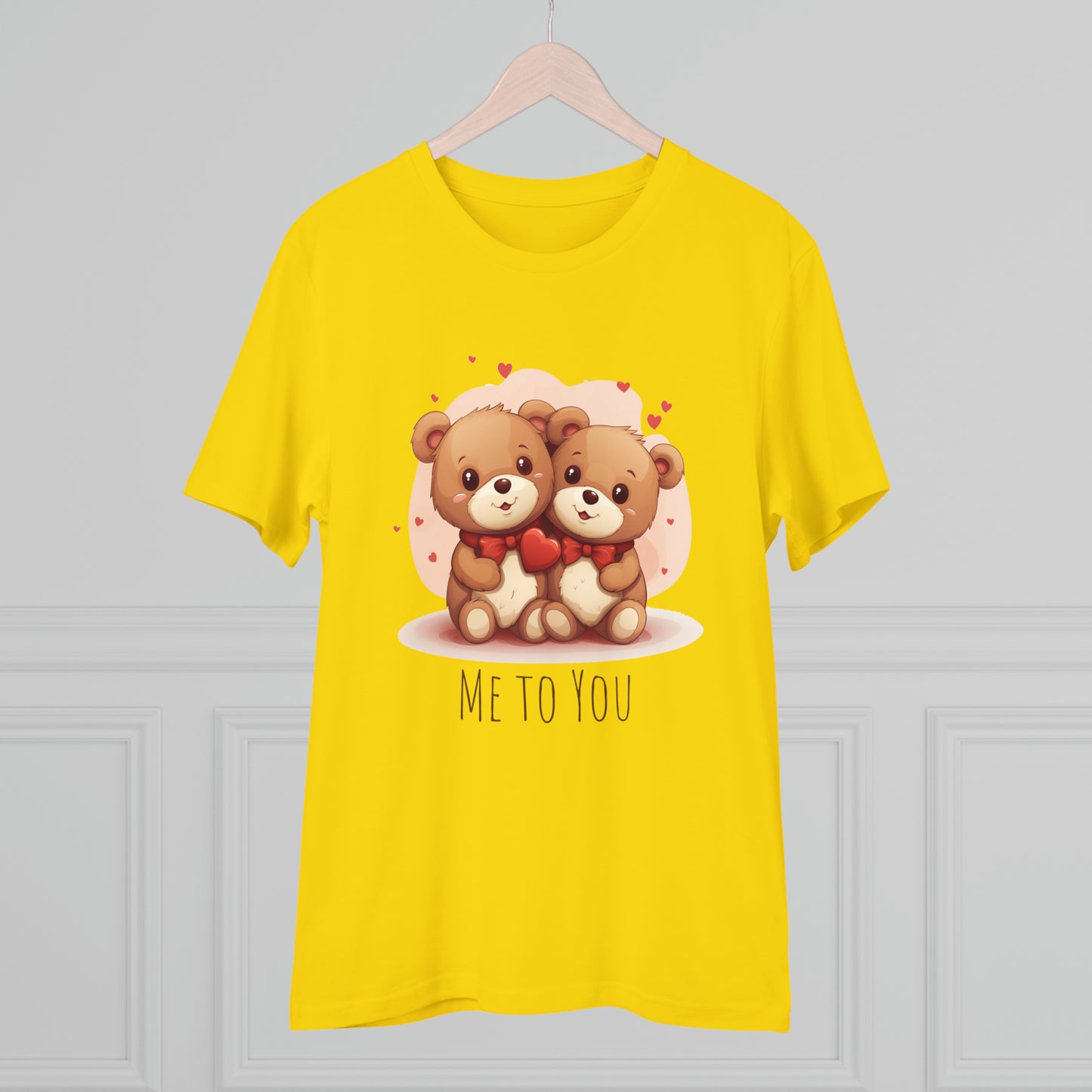 Me to You Teddy Bear Couple Tee - Eco-Friendly Love Shirt - Valentine's Day Special