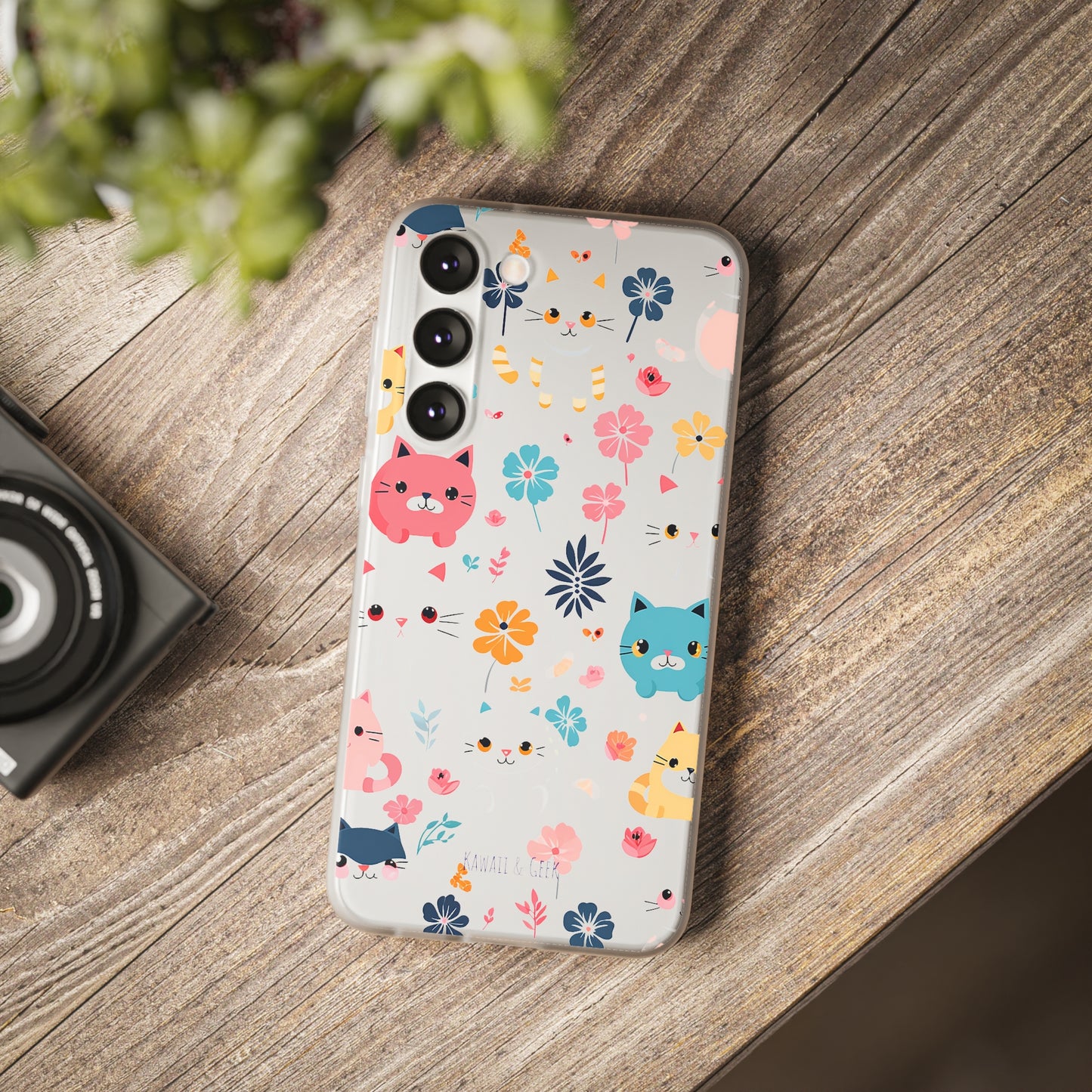 Playful Kittens: Flexi Transparent Phone Case