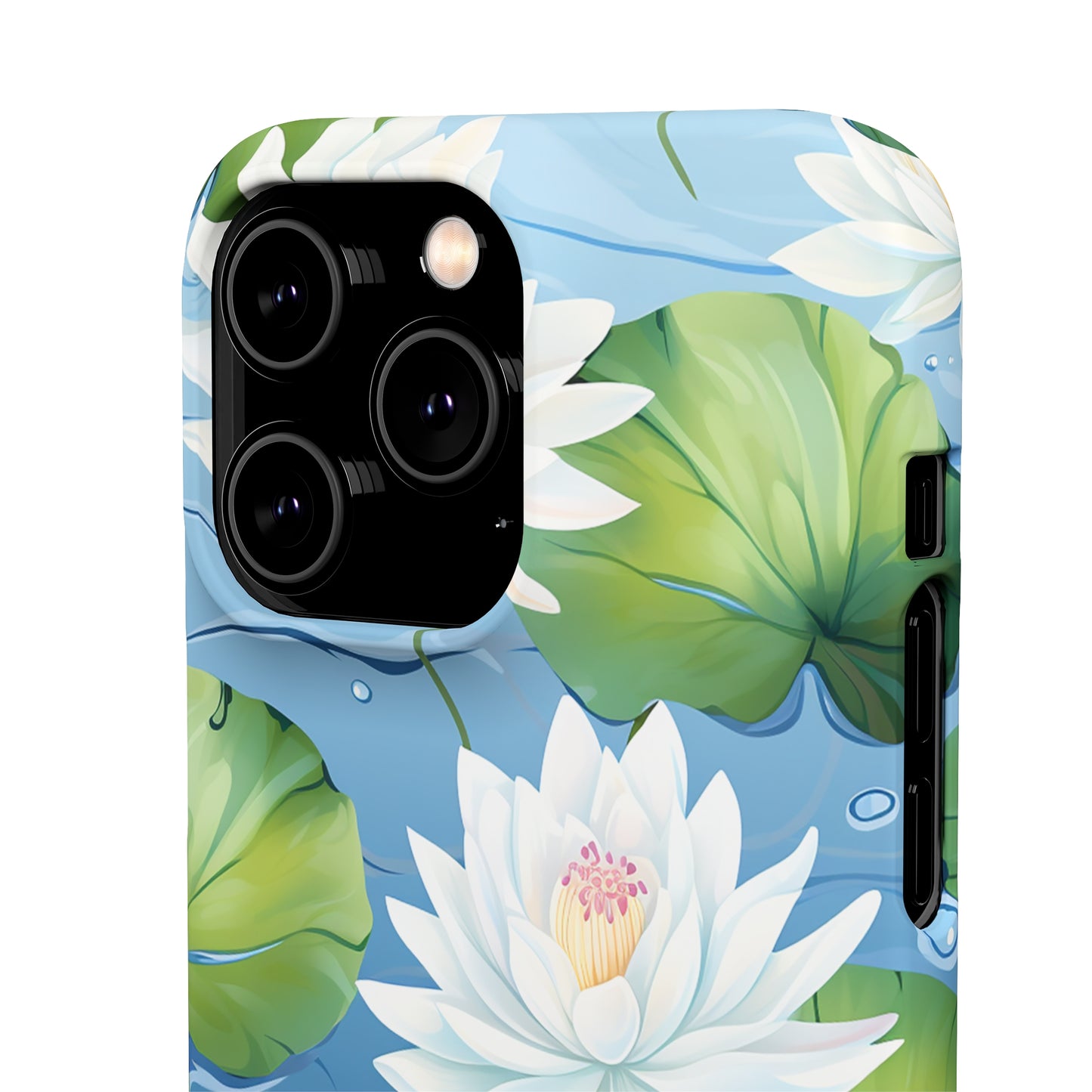 Elegant Water Lilies: Premium Phone Case