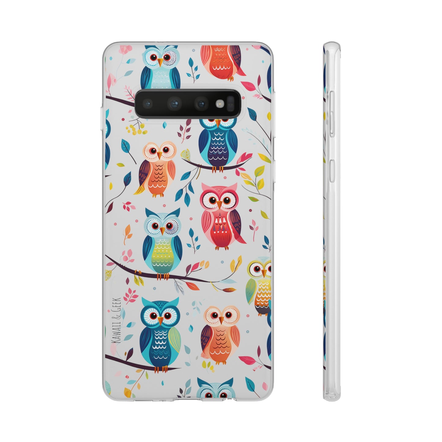 Whimsical Owl Flexi and Transparent Phone Case