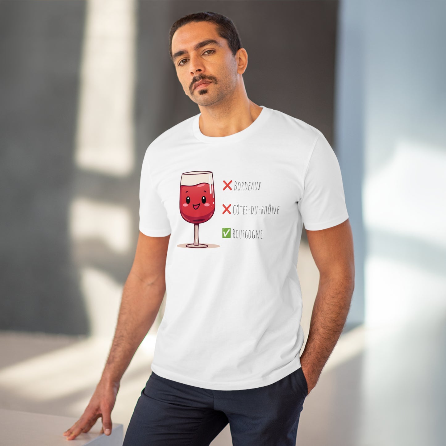 Eco-Friendly 'Bourgogne Wine Wins' T-Shirt - Wine Region Vote, Unisex"