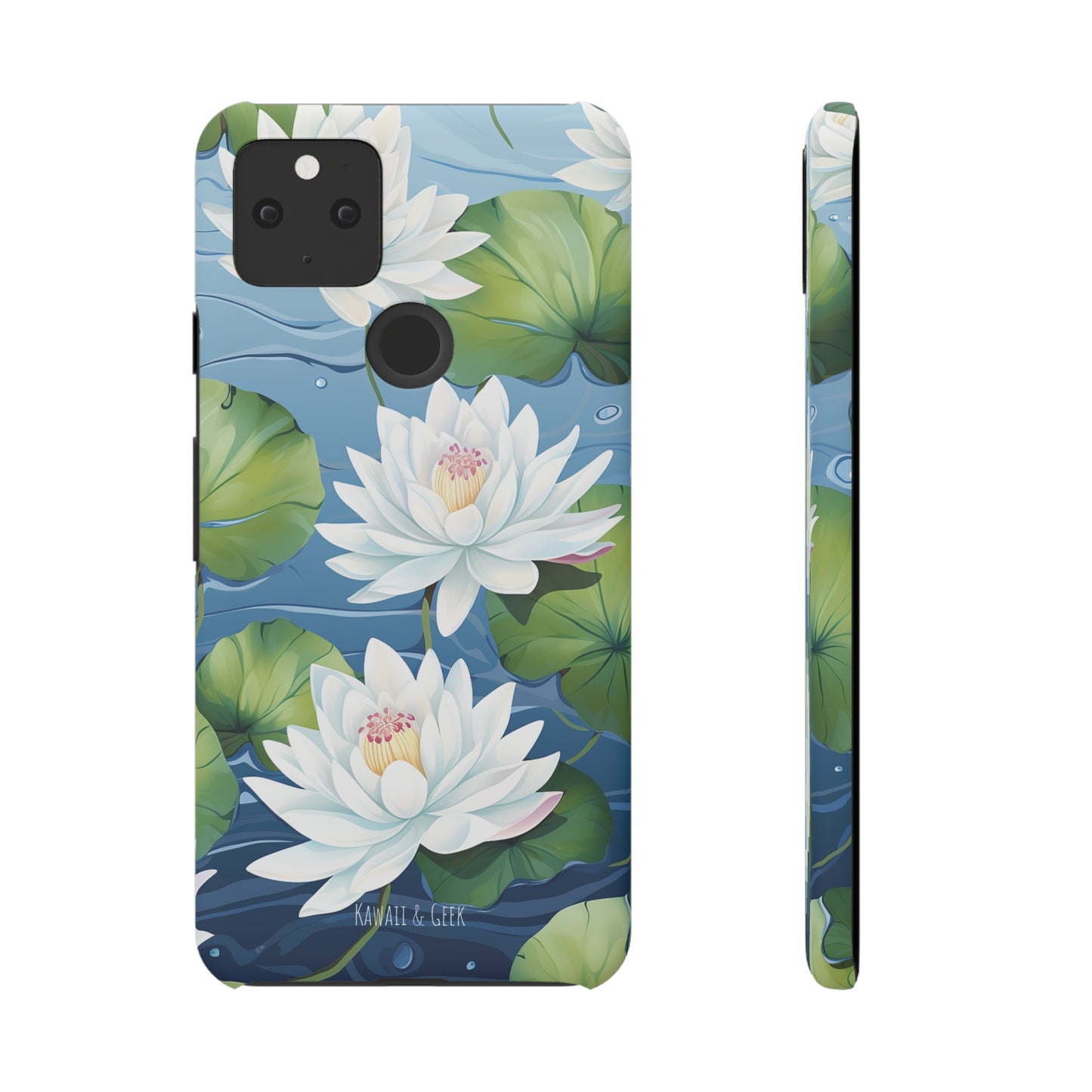 Elegant Water Lilies: Premium Phone Case