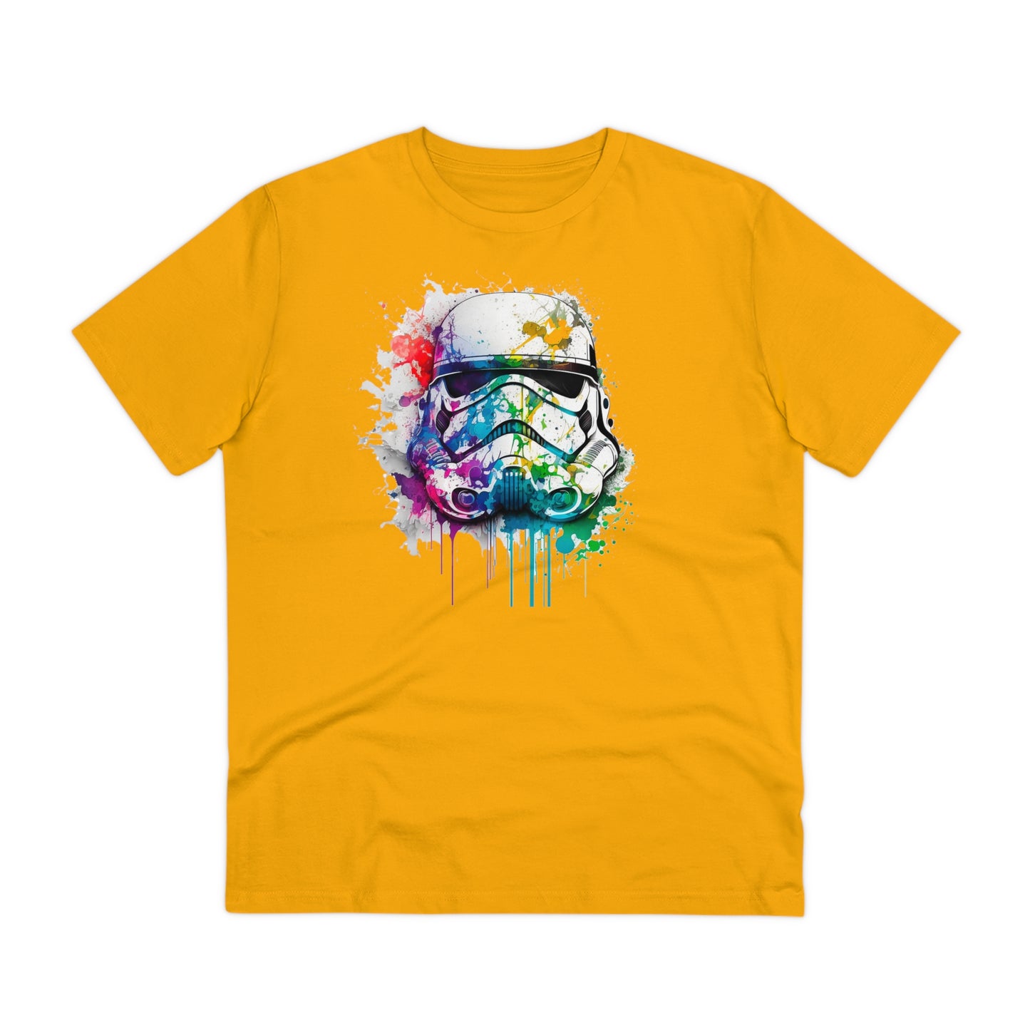 Storm Trooper in Watercolor Style Organic Unisex T-Shirt - Add Some Unique and Eco-Friendly Style to Your Wardrobe