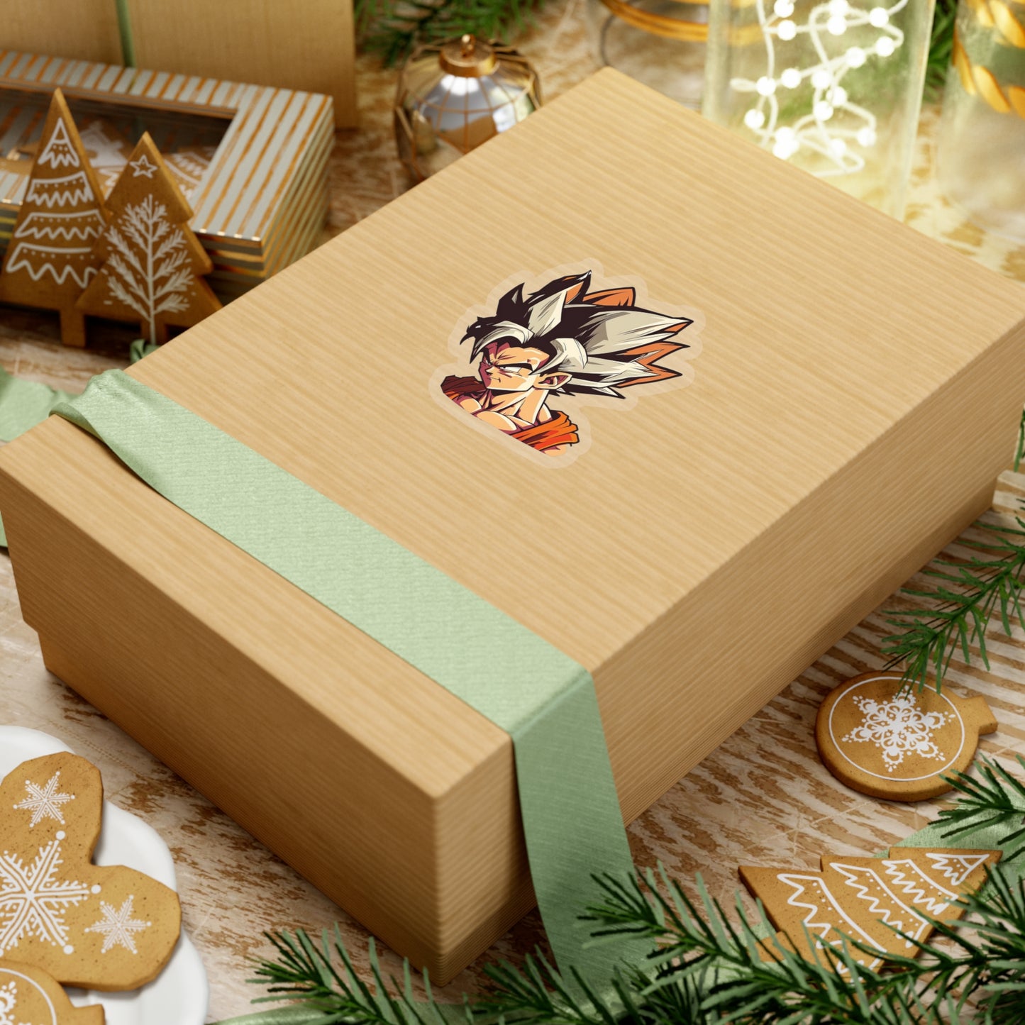 San Goku Sticker - Add Some Powerful and Intense Style to Your Tech- Dragon Ball