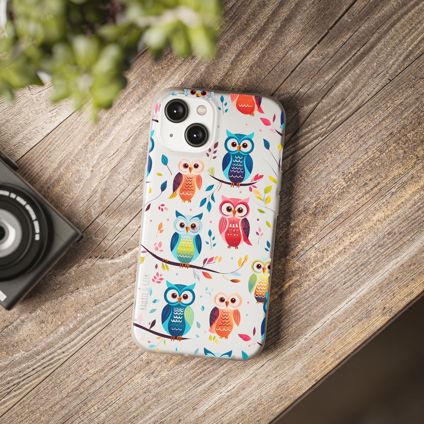 Whimsical Owl Flexi and Transparent Phone Case