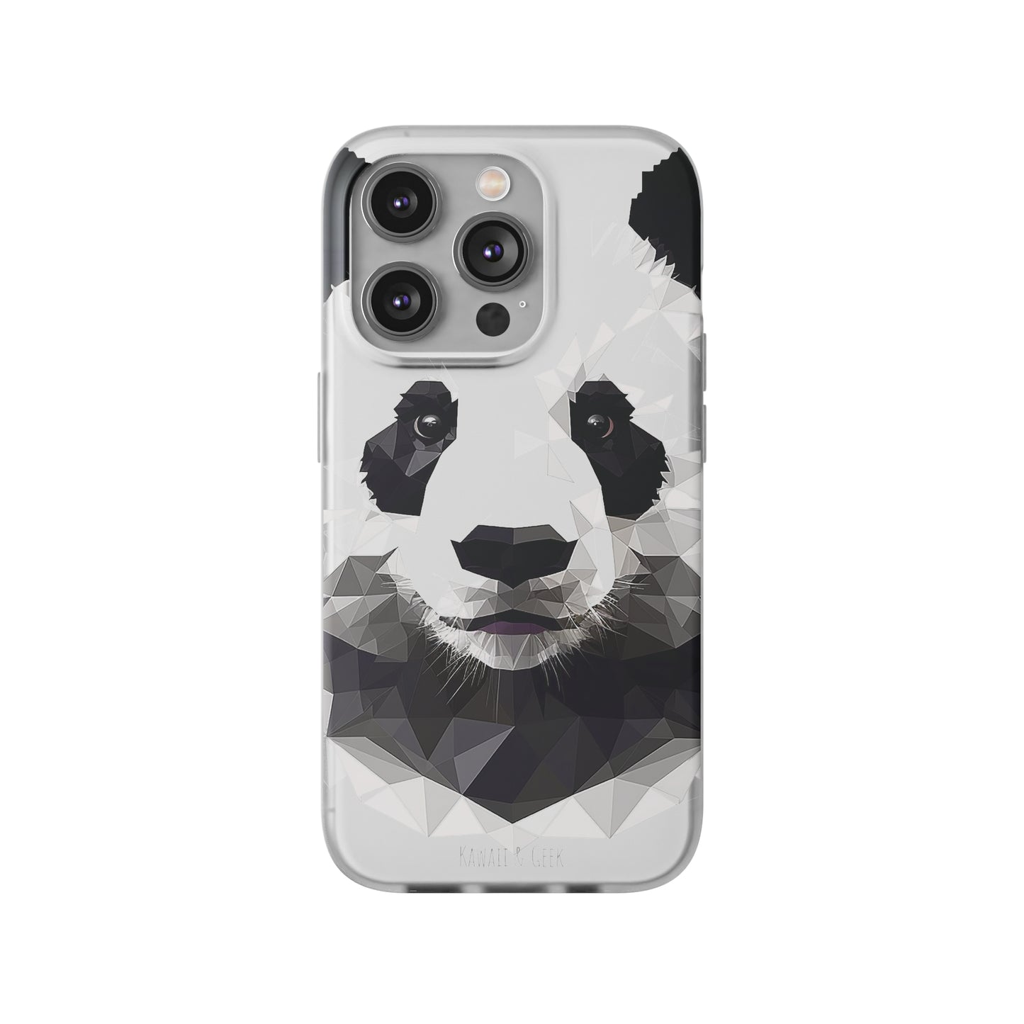 Cute Polygonal Panda Flexi phone Case - Protect Your Phone with Some Unique and Adorable Style