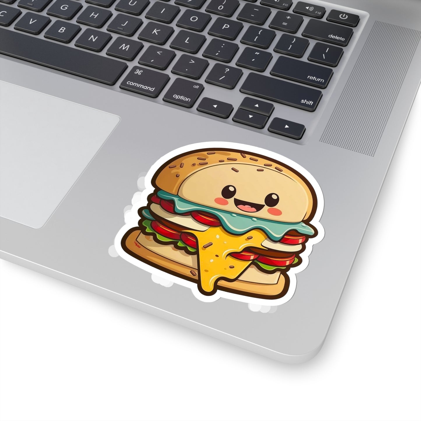Kawaii Cheeseburger Sticker - Add Some Cute and Playful Style to Your Tech