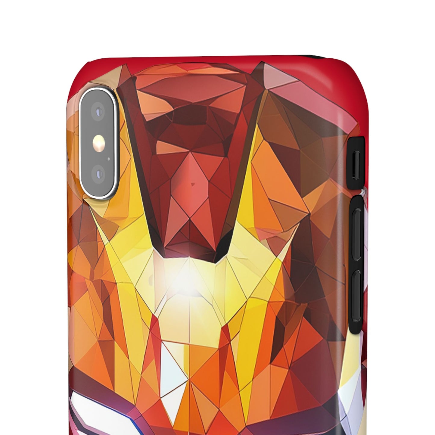 Phone Case - Iron Man helmet polygonal style