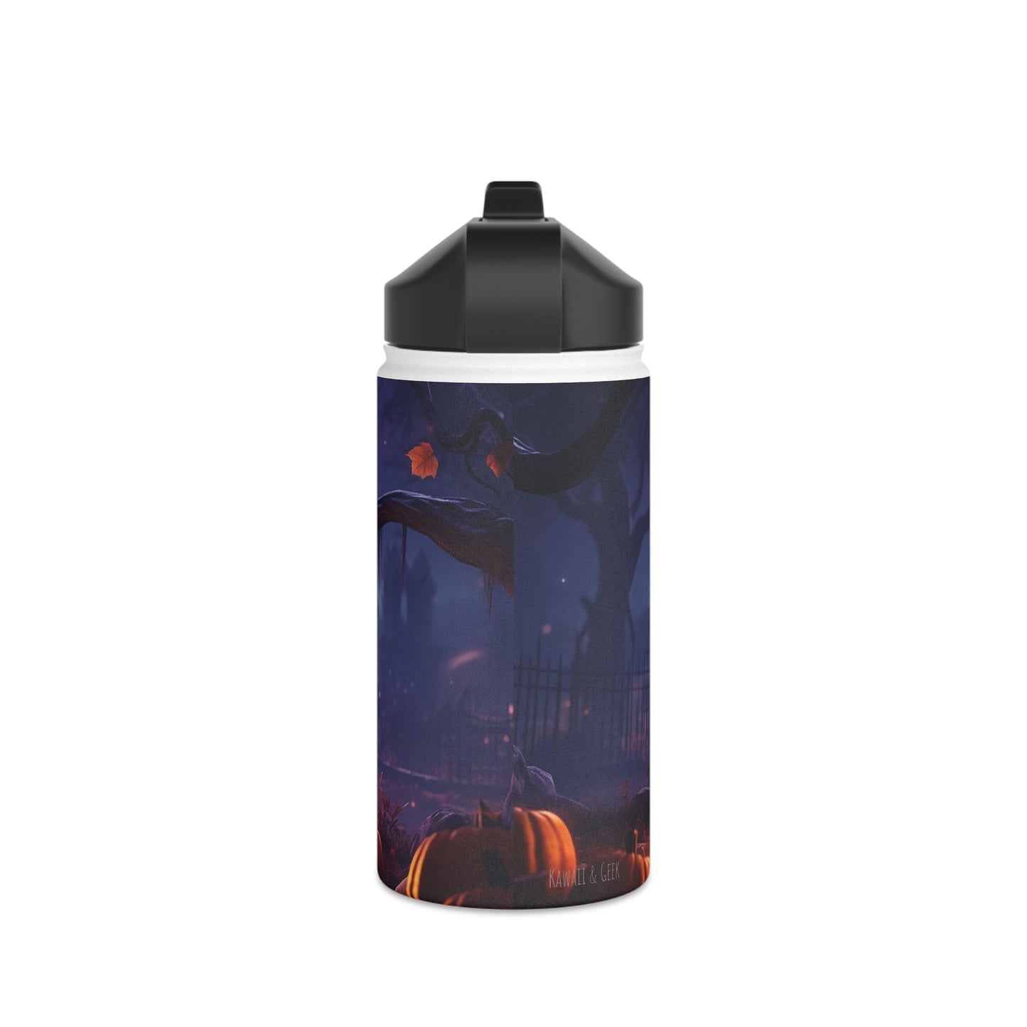 Jack-o-lantern Steel Bottle: Halloween's Eerie Hydration