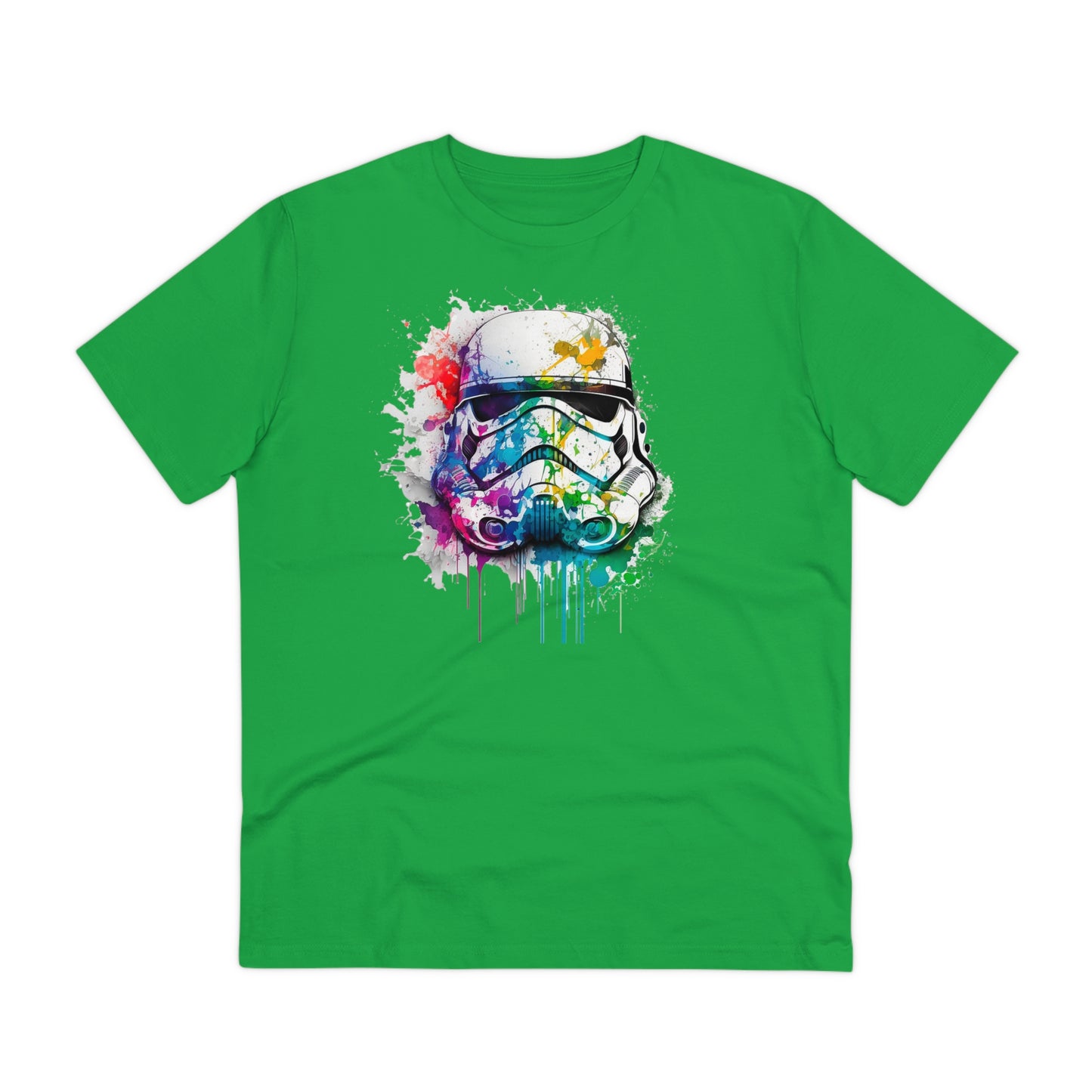 Storm Trooper in Watercolor Style Organic Unisex T-Shirt - Add Some Unique and Eco-Friendly Style to Your Wardrobe