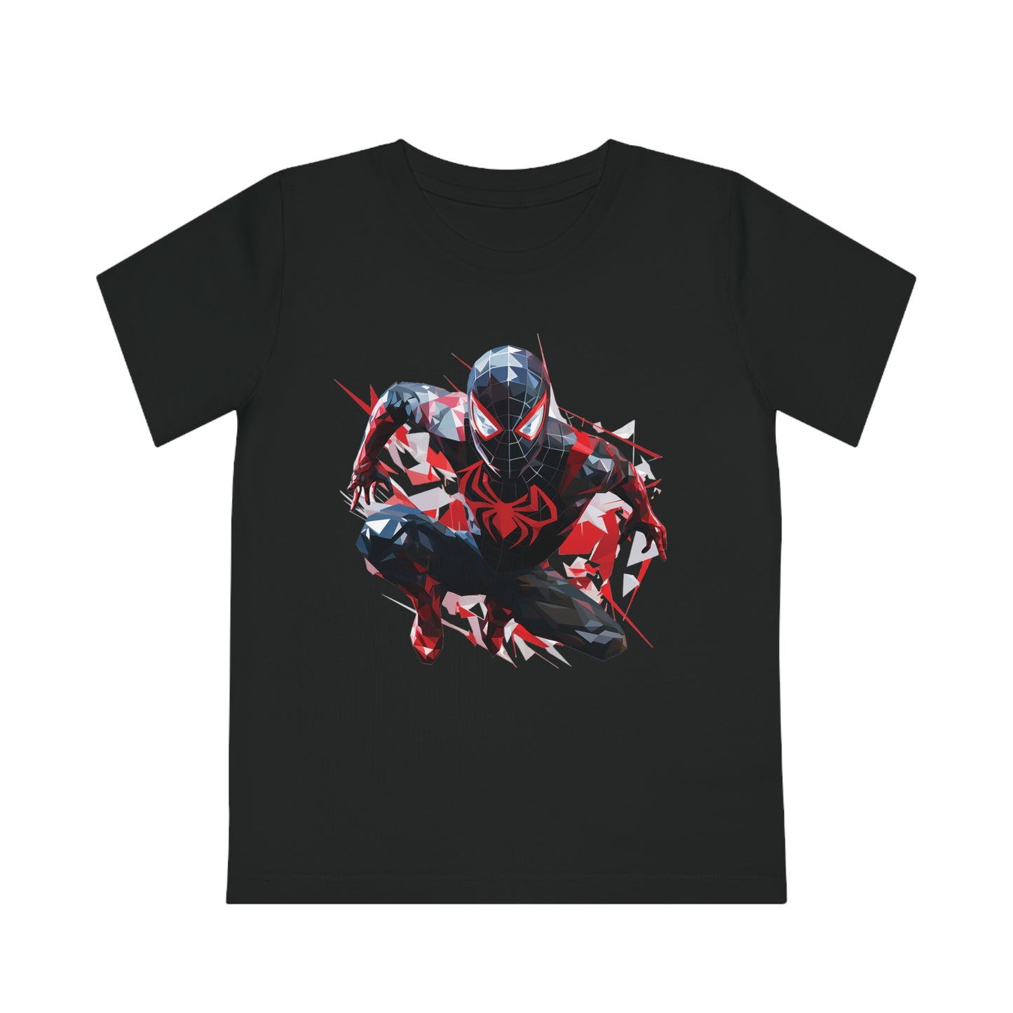 Miles Morales Polygonal Kids T-Shirt - Embrace Spidey Style