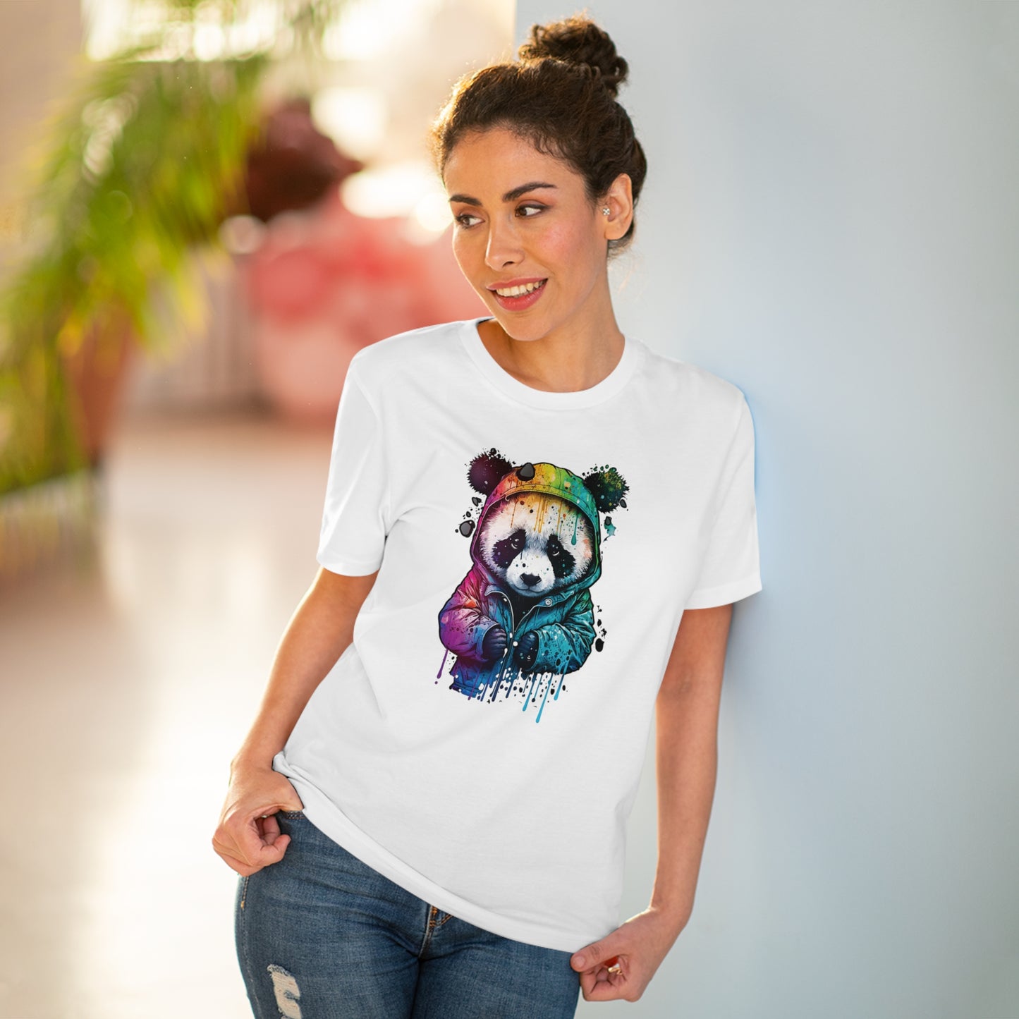 Panda Organic Unisex T-Shirt - Add Some Fun and Eco-Friendly Style to Your Wardrobe