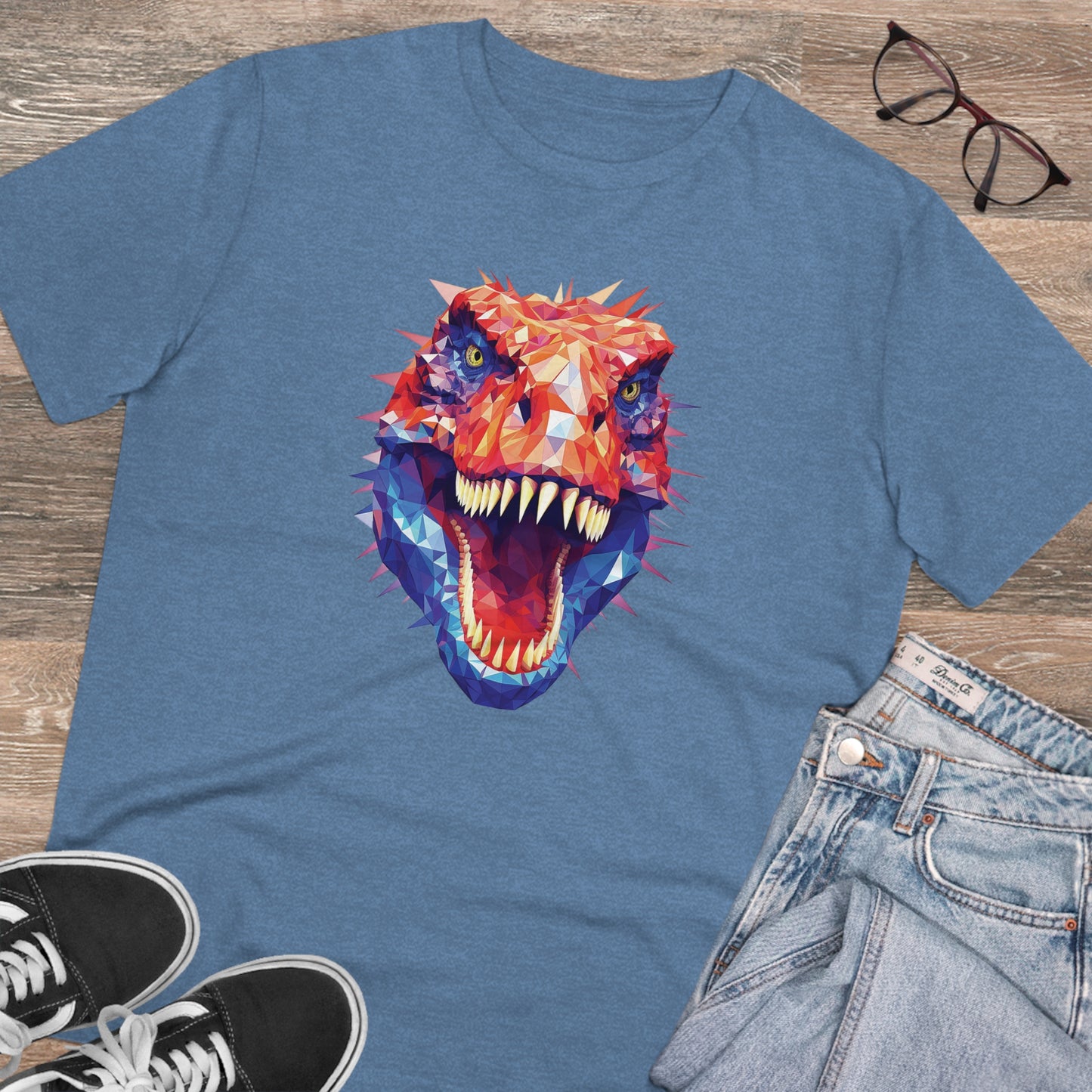 T-Rex Polygonal T-Shirt - Unleash Prehistoric Style
