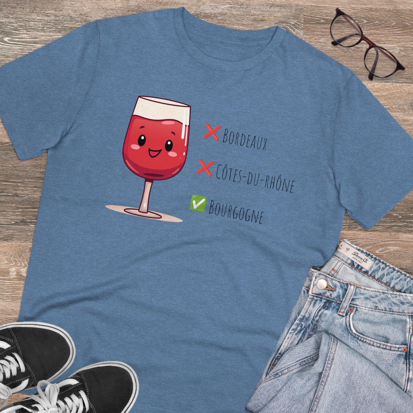 Eco-Friendly 'Bourgogne Wine Wins' T-Shirt - Wine Region Vote, Unisex"