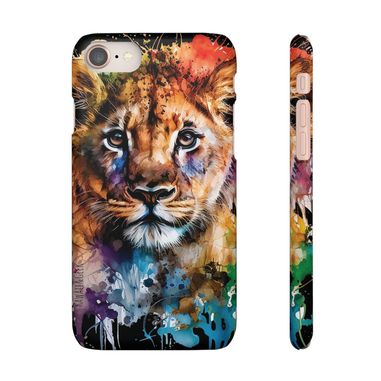 Phone Case Watercolor Lion Cub