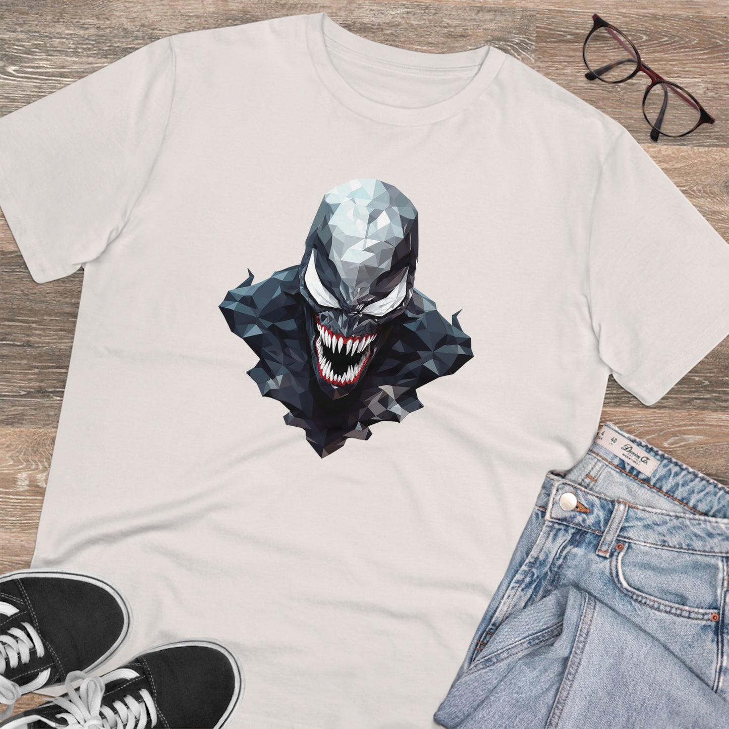 Venom Polygonal T-Shirt - Unleash the Symbiote Power