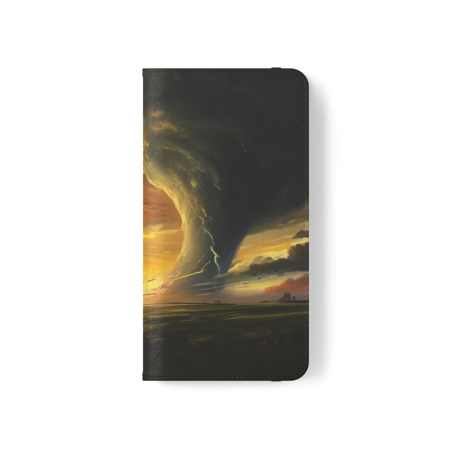 Apocalyptic Tornado Kids Flip Phone Case