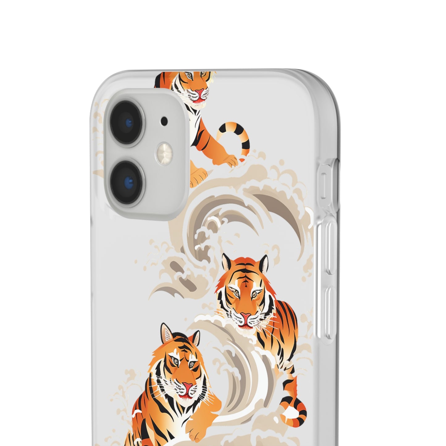 Elegant Chinese Ink Tiger Flexi Phone Case