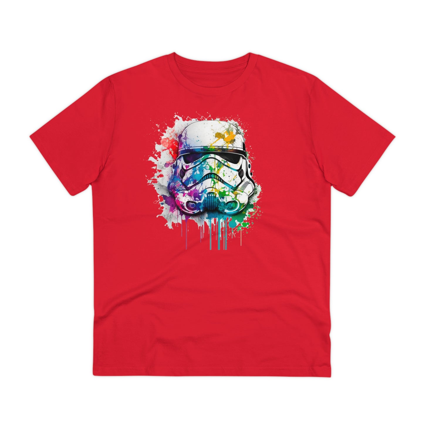 Storm Trooper in Watercolor Style Organic Unisex T-Shirt - Add Some Unique and Eco-Friendly Style to Your Wardrobe