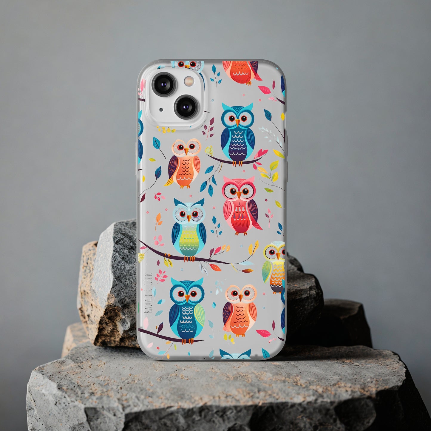 Whimsical Owl Flexi and Transparent Phone Case