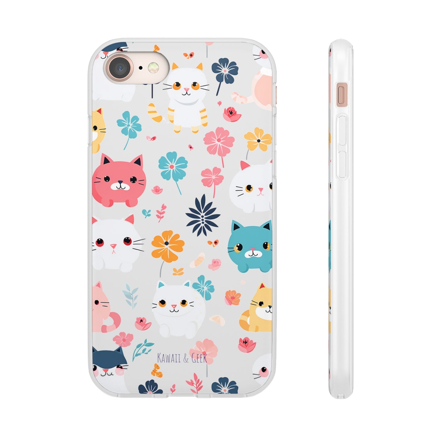 Playful Kittens: Flexi Transparent Phone Case