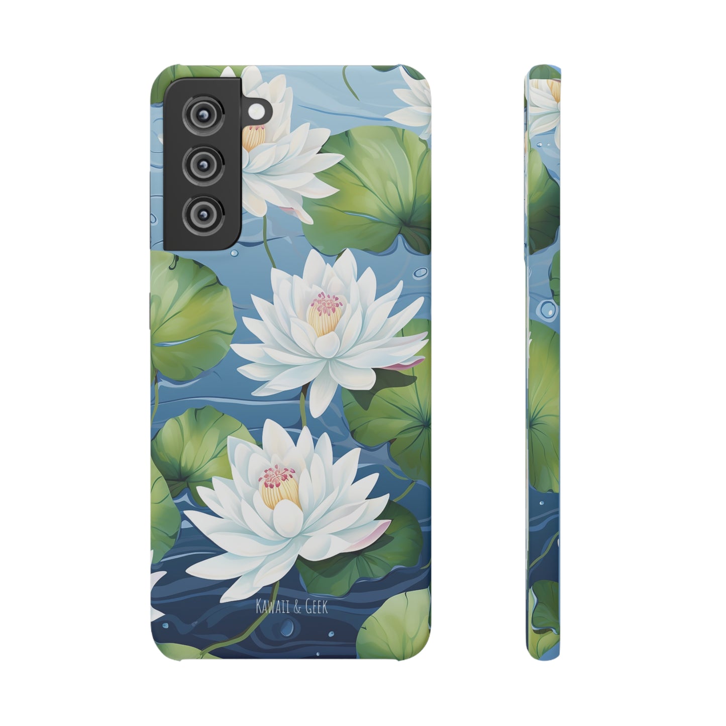 Elegant Water Lilies: Premium Phone Case