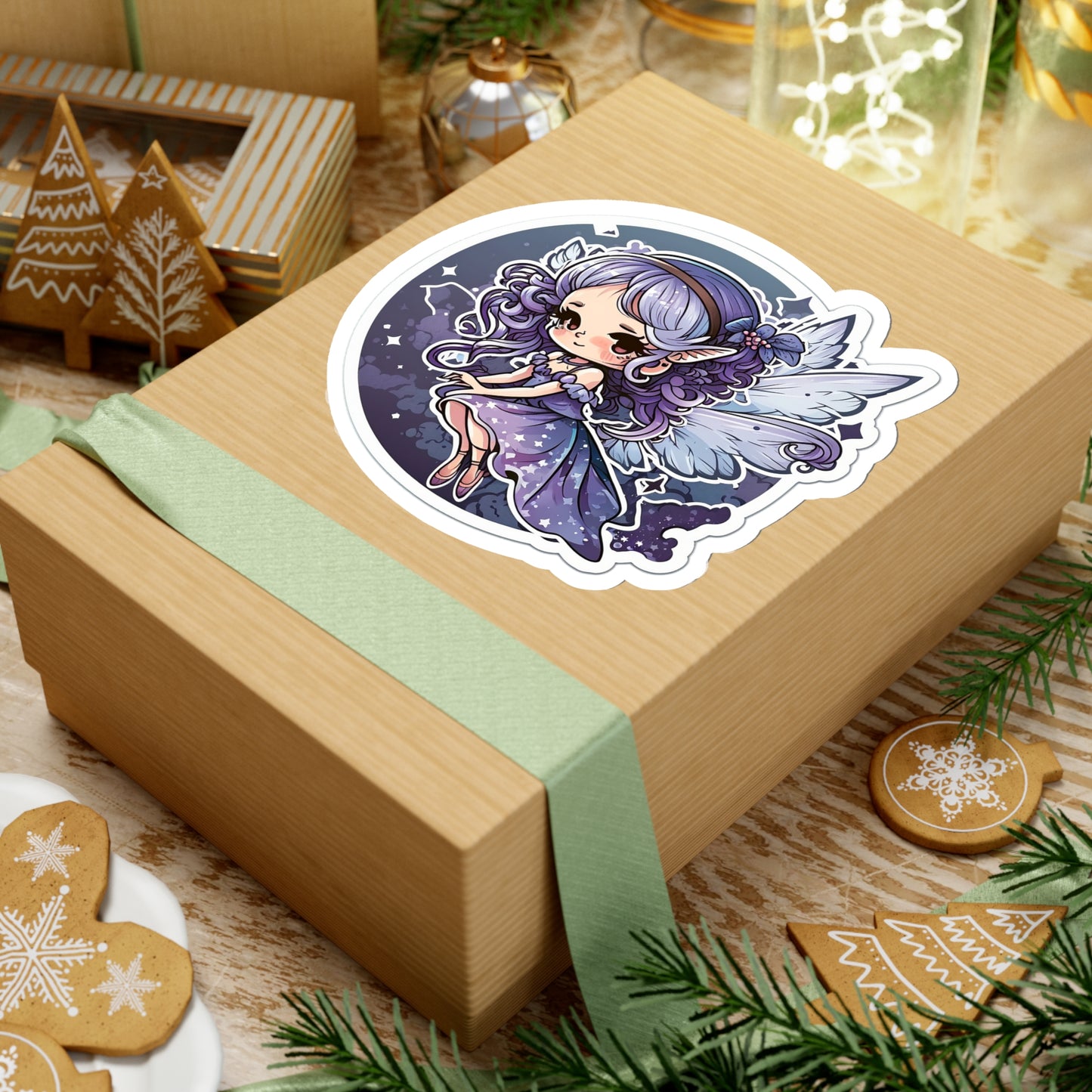 Kawaii Blue Fairy Sticker - Add Some Cute and Magical Style to Your Tech