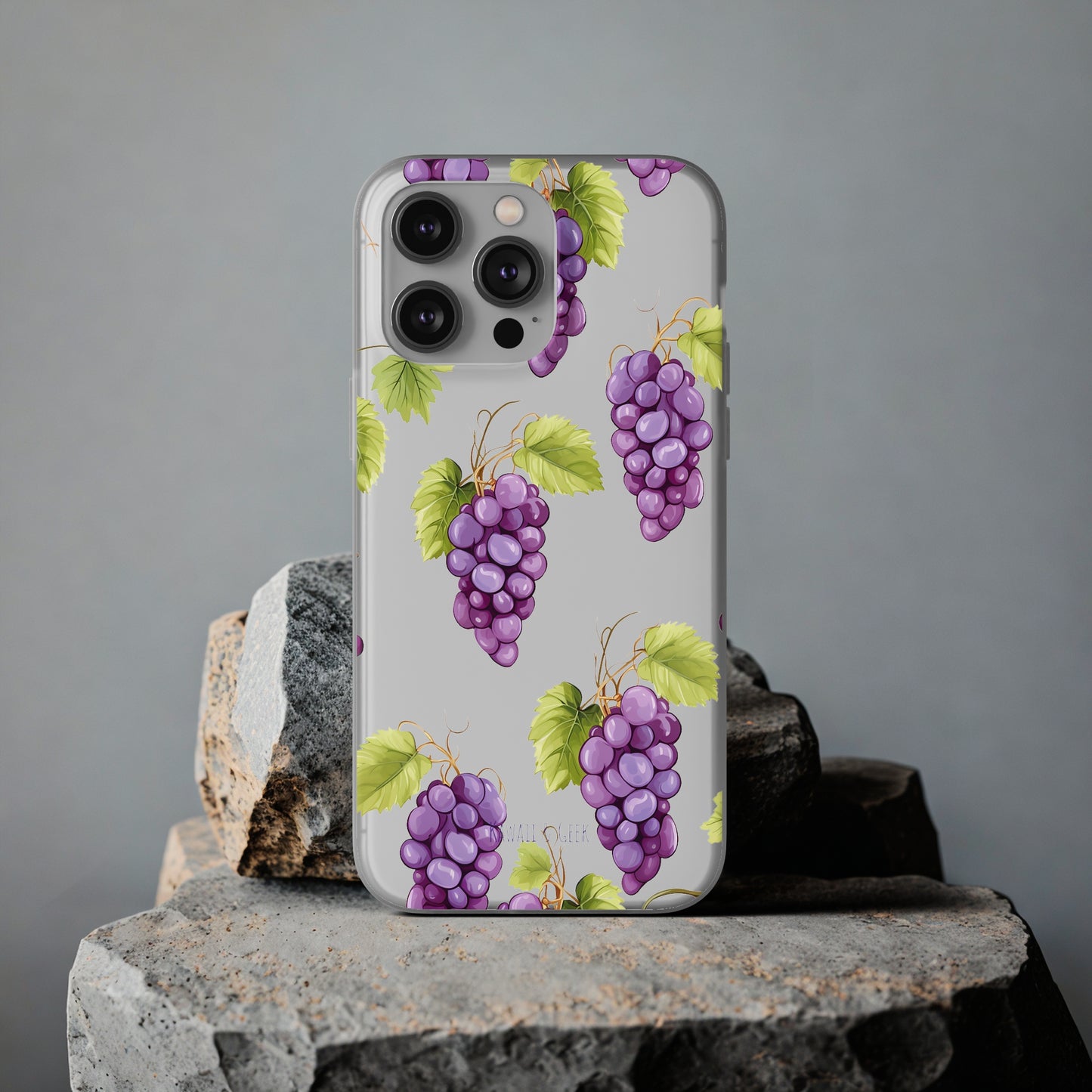 Flexi Grape Delight: Transparent Phone Case