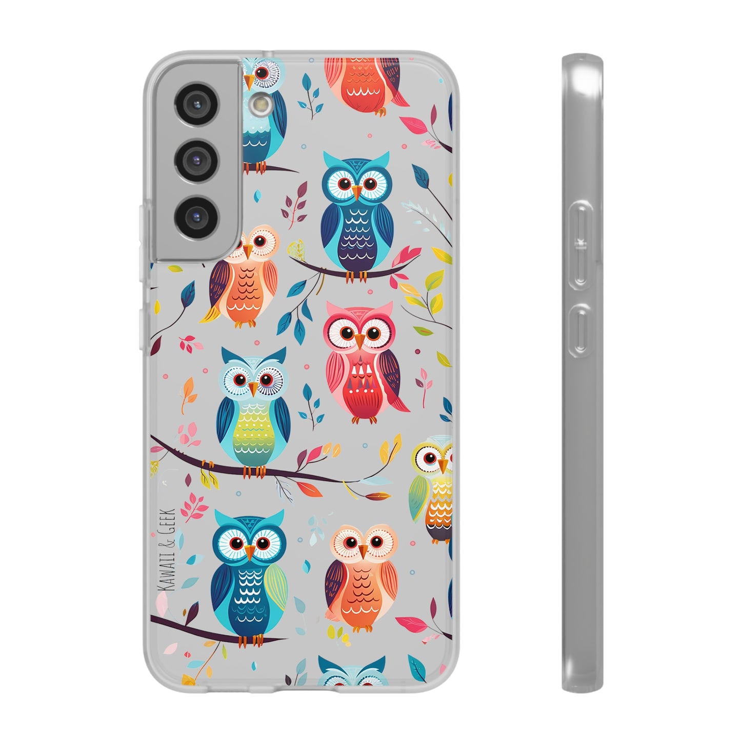 Whimsical Owl Flexi and Transparent Phone Case