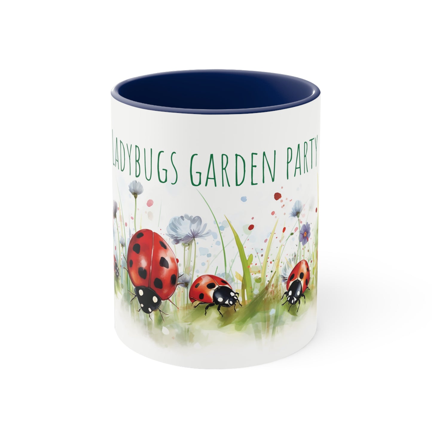 Ladybugs Garden Party Mug - Charming Insect Themed Kitchenware