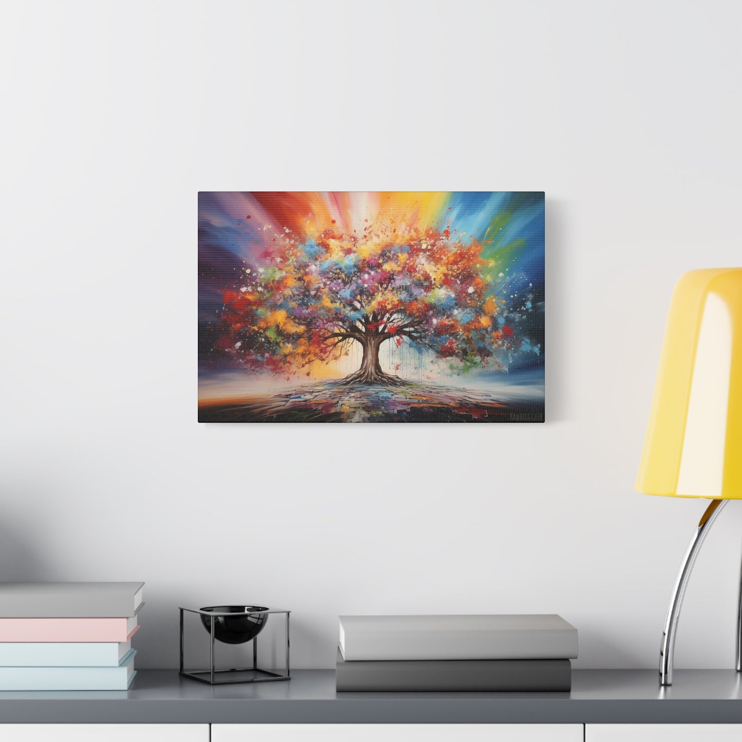 Vibrant Tree of Life Premium Cotton Canvas