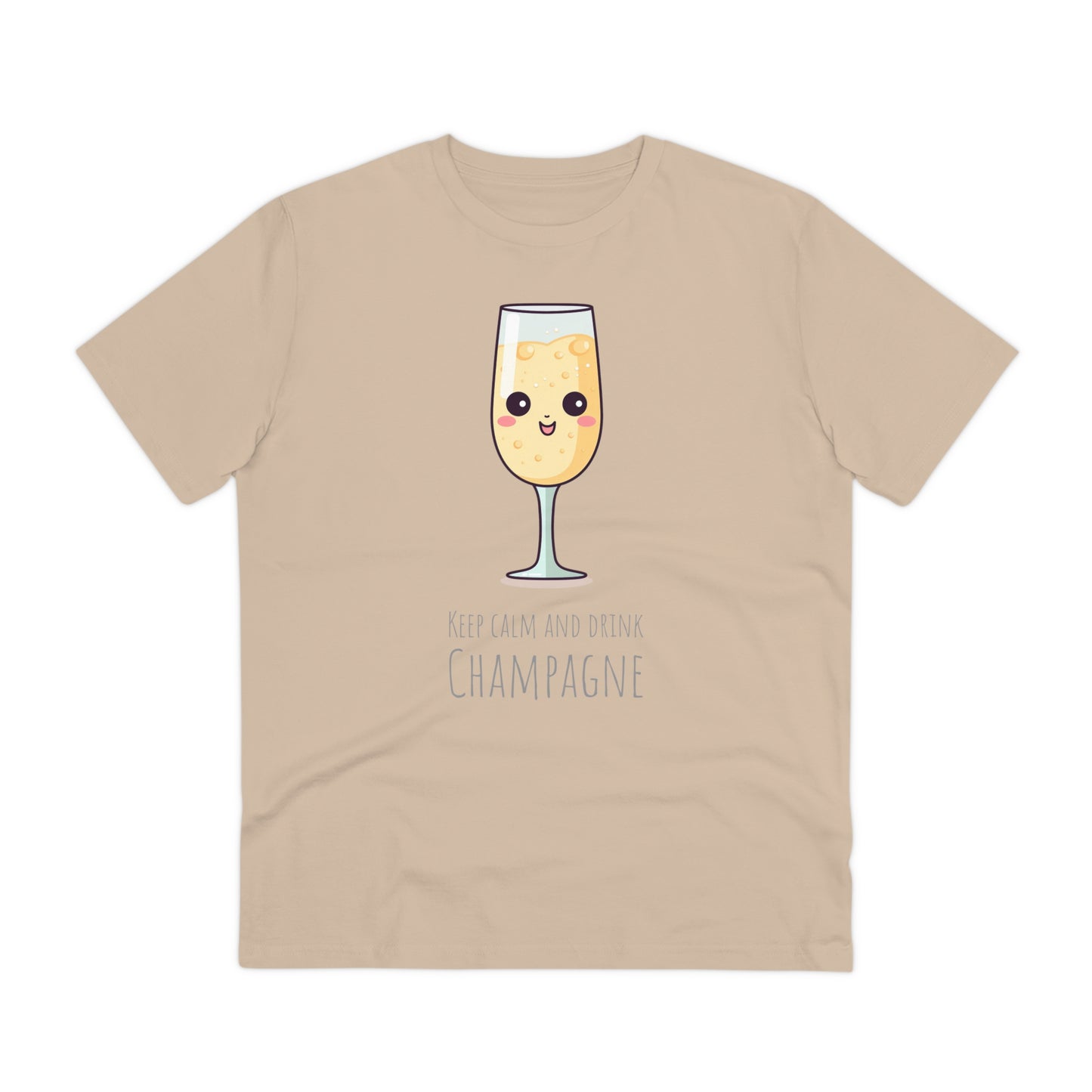 Keep Calm and Drink Champagne T-Shirt - Eco-Friendly Design