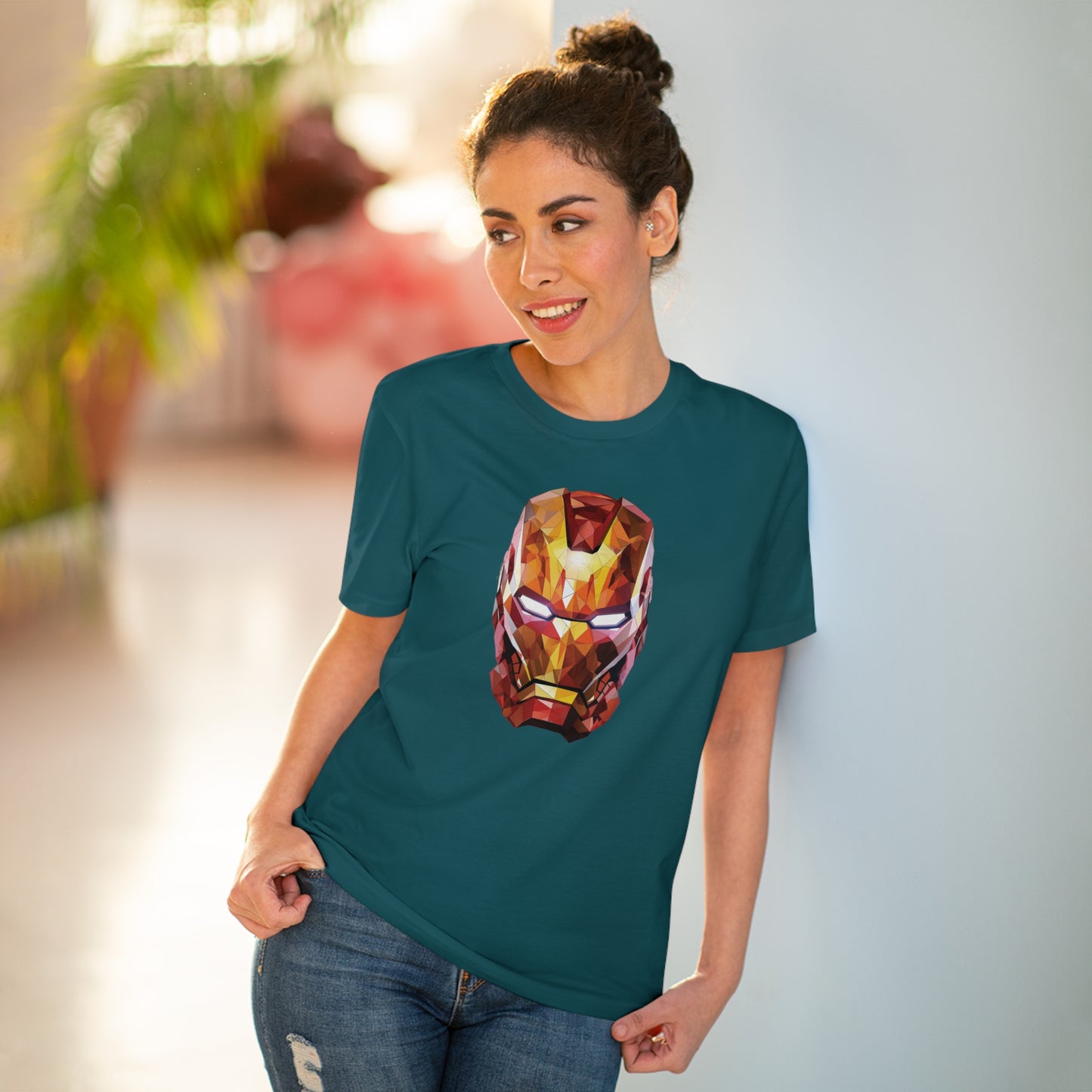Iron Man Polygonal T-Shirt - Unleash Superhero Style