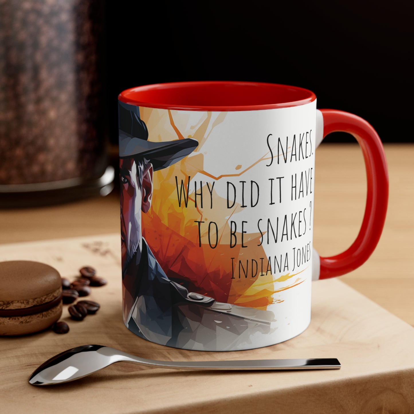 Indiana Jones Mug - Embrace the Adventure: Snakes. Why Did It Have to Be Snakes?
