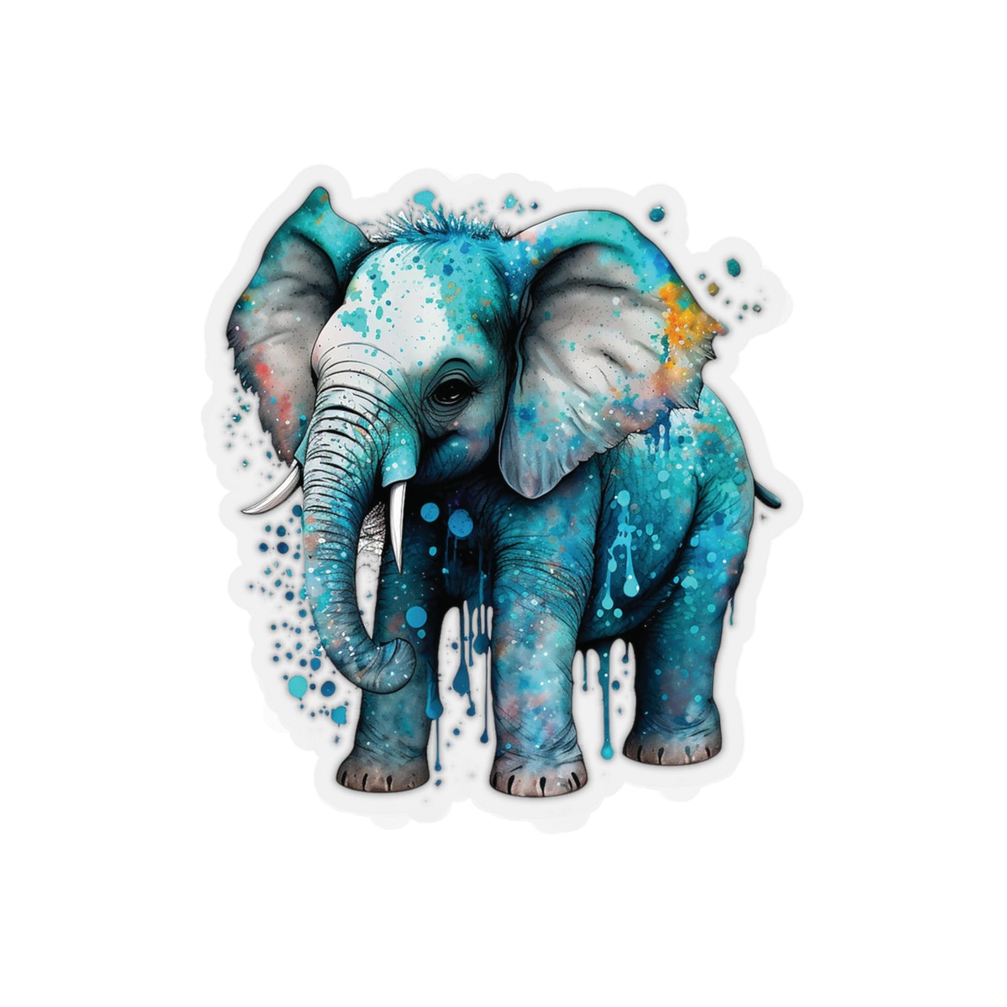 Elephant Sticker - Add Some Adorable and Unique Style to Your Tech