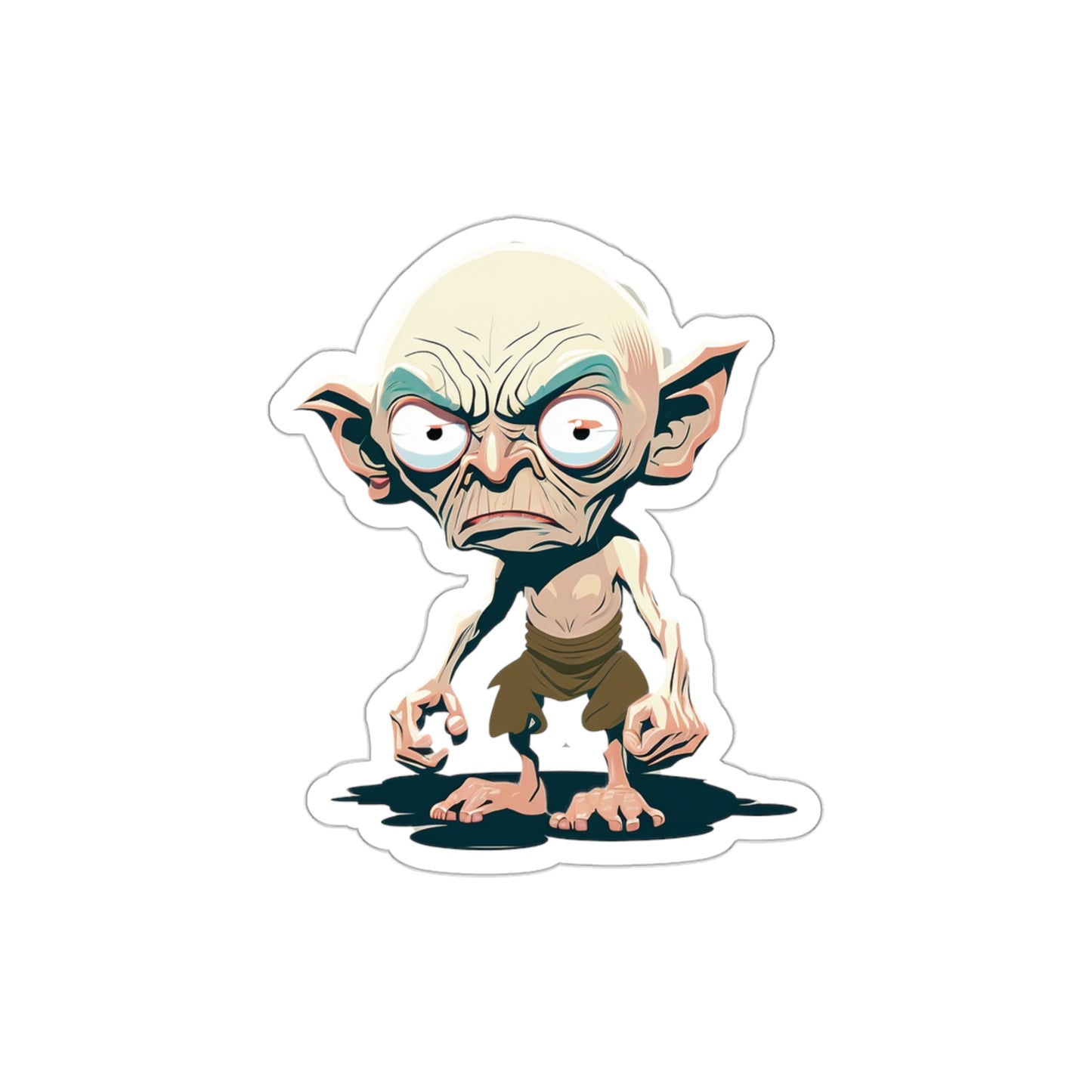 Gollum Sticker - Add Some Whimsical and Adorable Style to Your Tech - Lord of the Rings