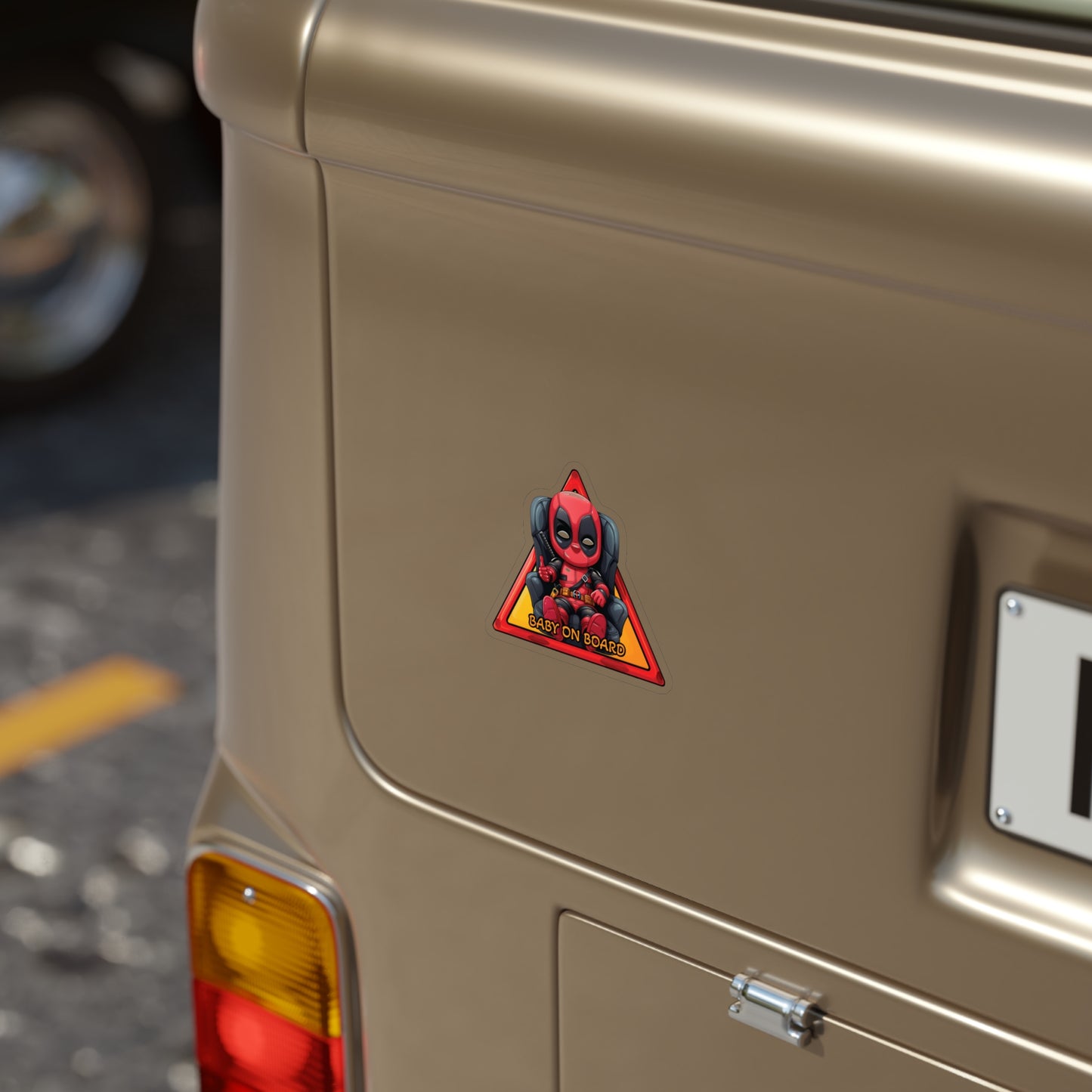 Baby on Board Car Sticker - Baby Deadpool - Merc with a Cute Factor