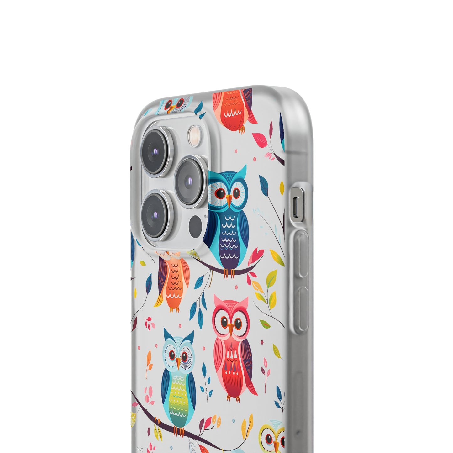 Whimsical Owl Flexi and Transparent Phone Case