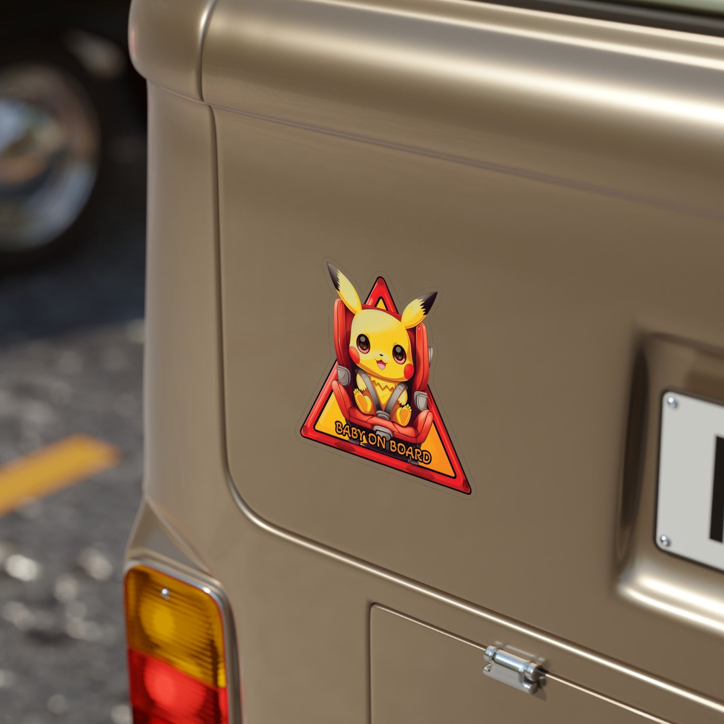 Baby on Board Car Sticker - Pikachu - Electrically Adorable