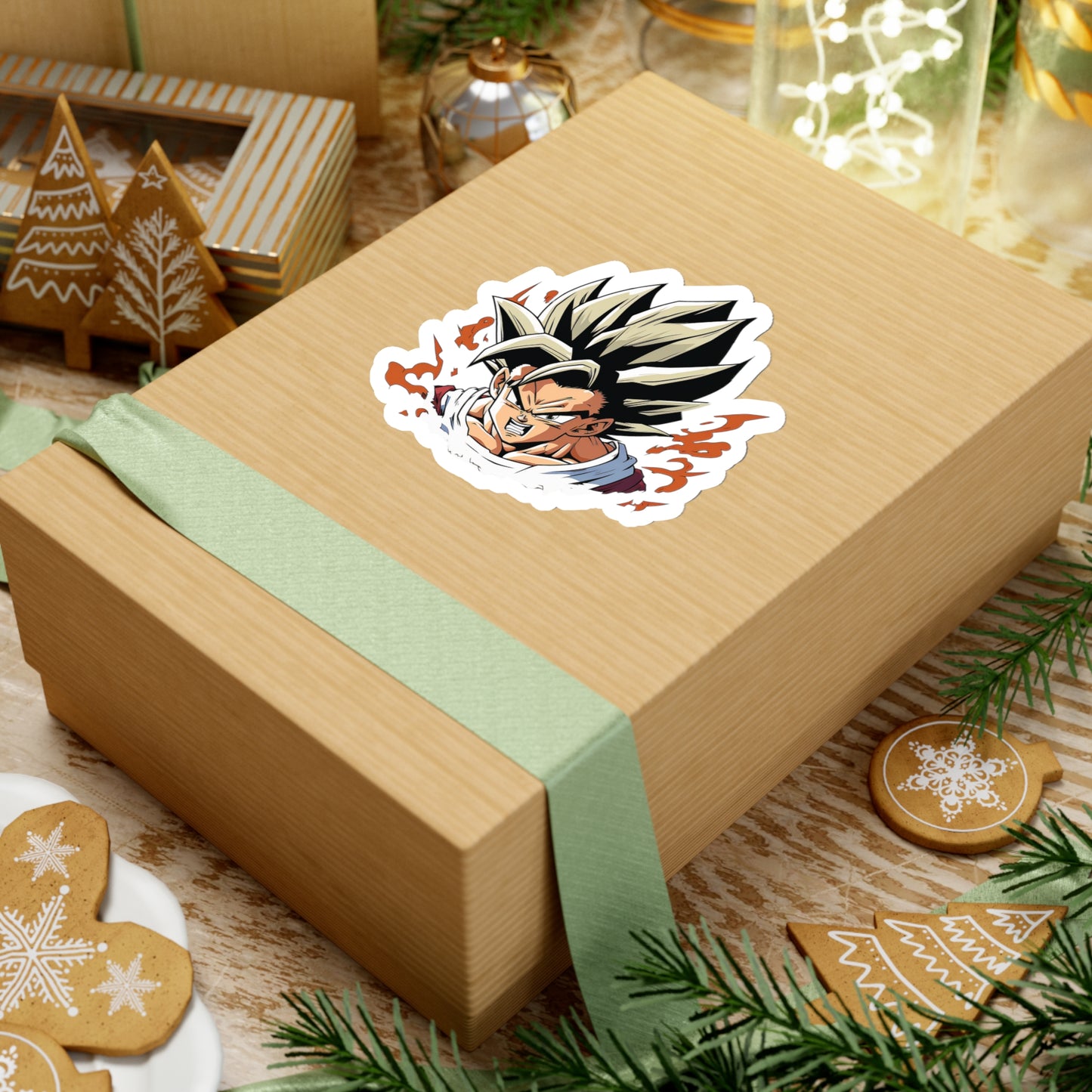 San Goku Sticker - Add Some Powerful and Intense Style to Your Tech - Dragon Ball
