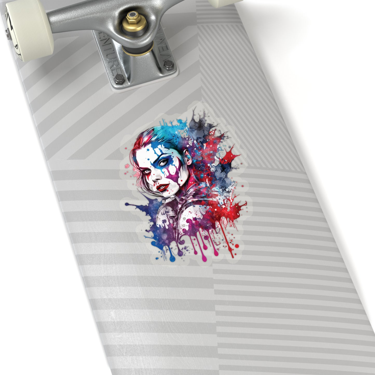 Harley Quinn Sticker - Add Some Pop-Art and Watercolor Style to Your Tech