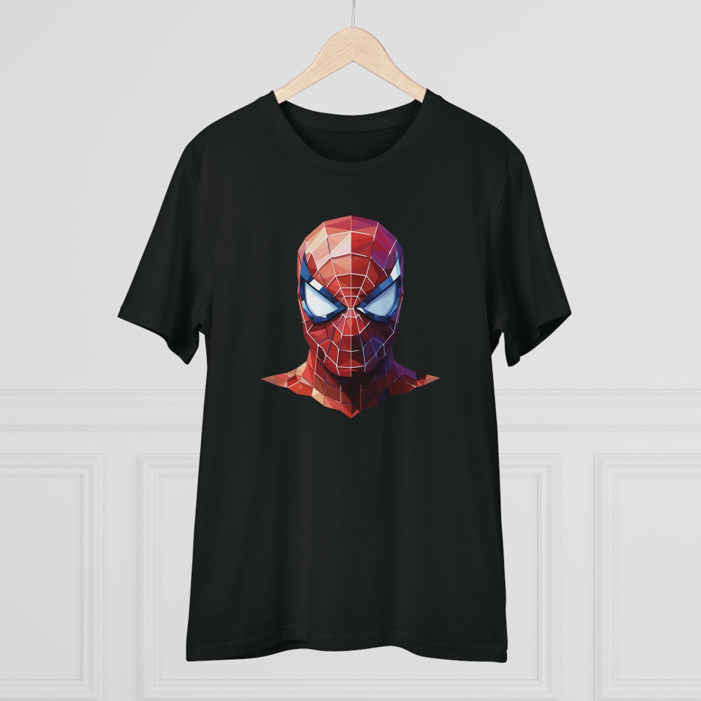 Spider-Man Polygonal Geometric T-Shirt - Swing into Stylish Adventure