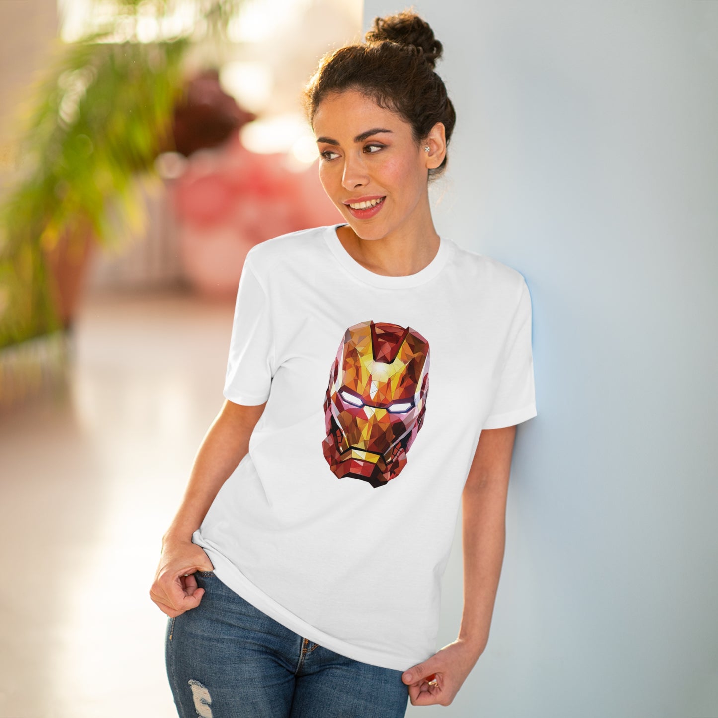Iron Man Polygonal T-Shirt - Unleash Superhero Style