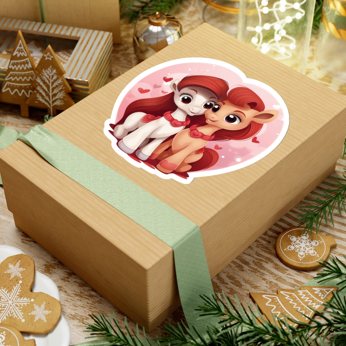 Valentine's Pony Couple Sticker