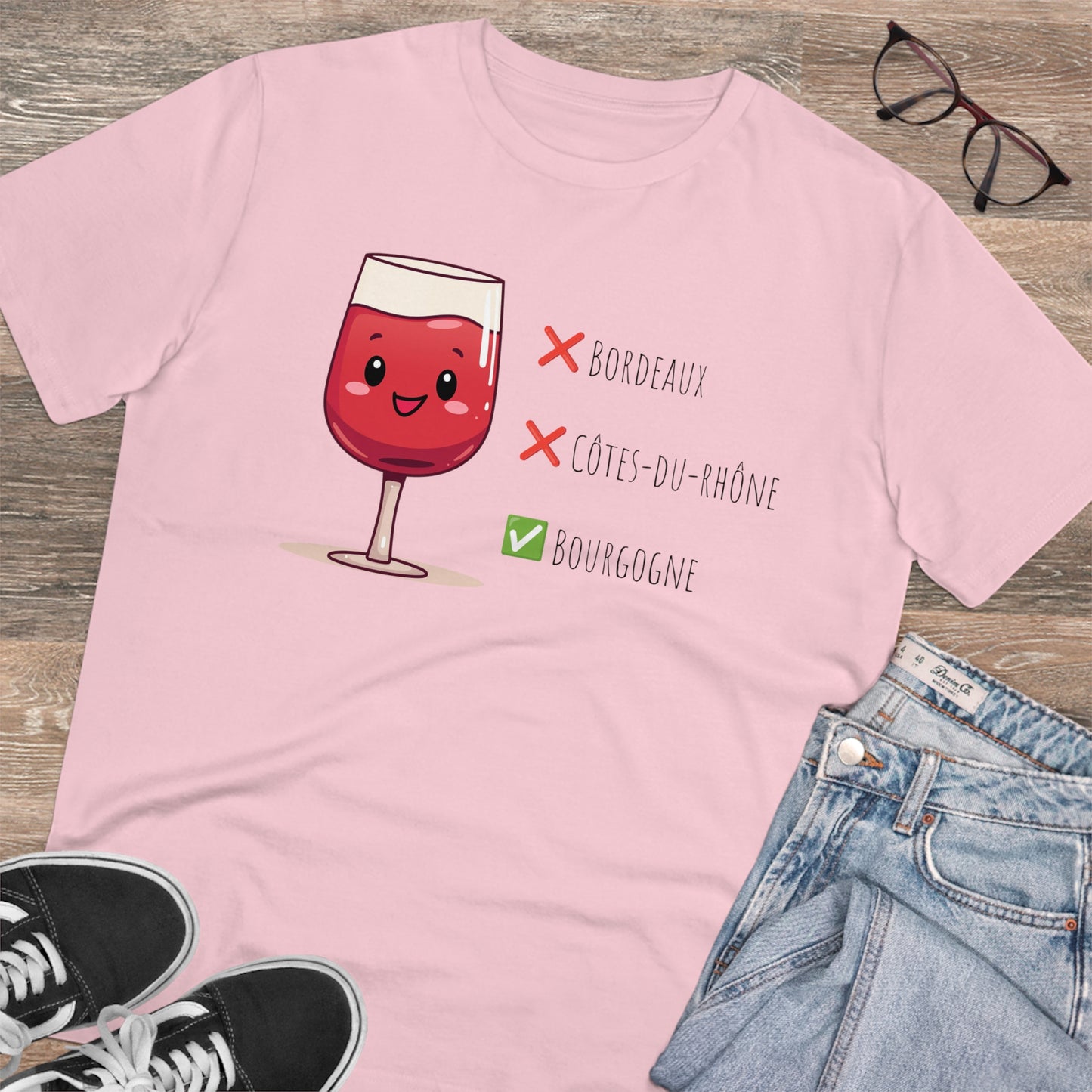 Eco-Friendly 'Bourgogne Wine Wins' T-Shirt - Wine Region Vote, Unisex"